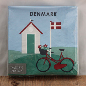Dänemark Servietten Fahrrad