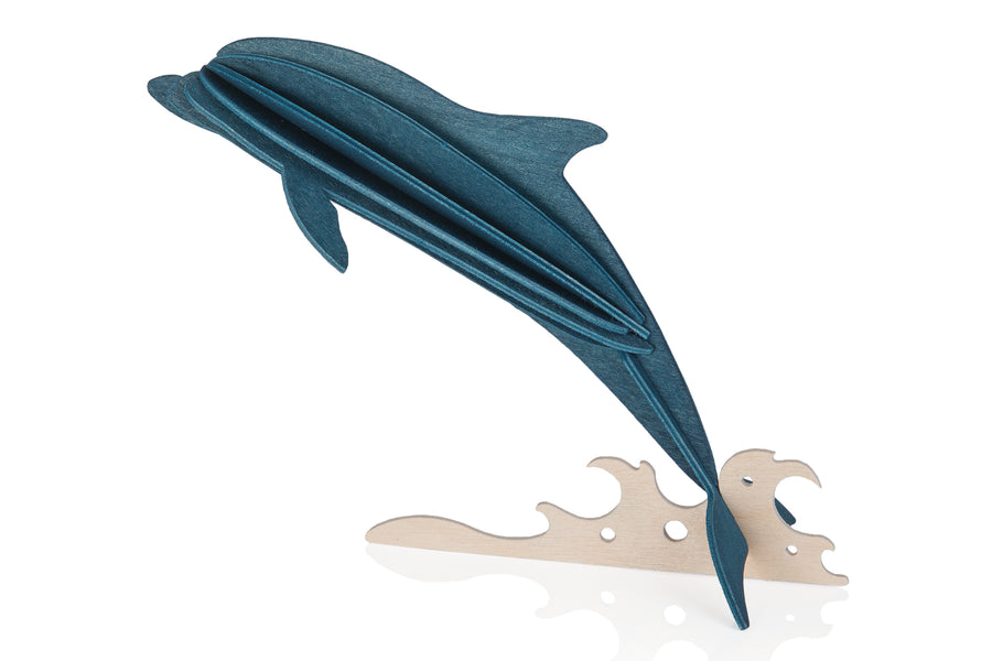 LOVI Holzfigur Delfin 15cm