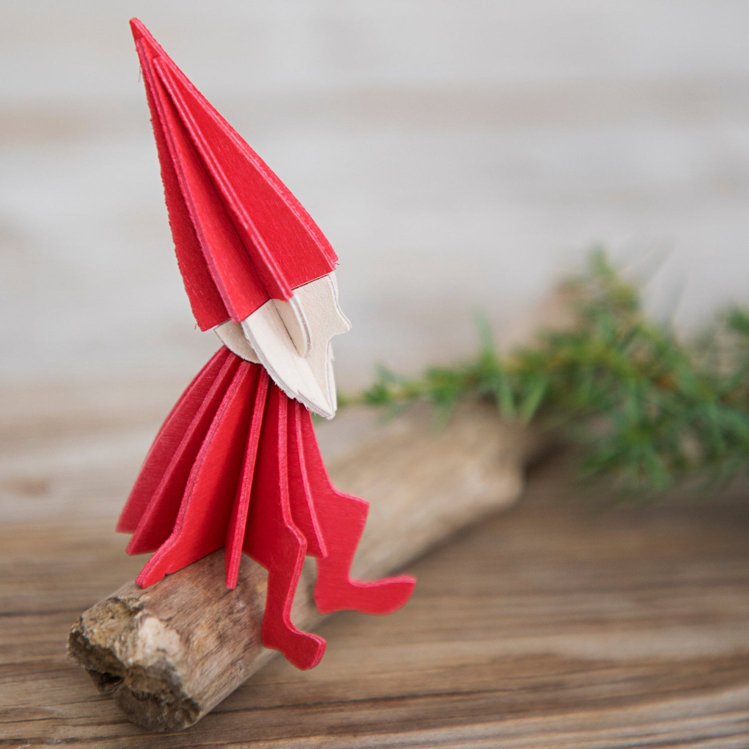 LOVI. Holzfigur Nisse Wichtel 12cm Weihnachtsdeko aus Holz