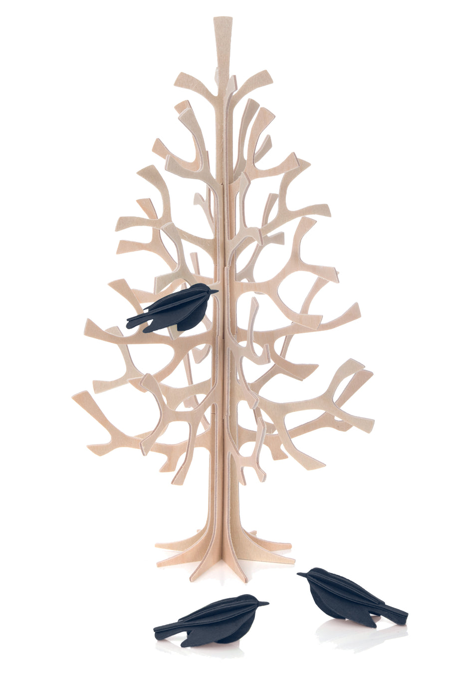 LOVI Holzfigur Vogel Mini 5cm 3 Stück