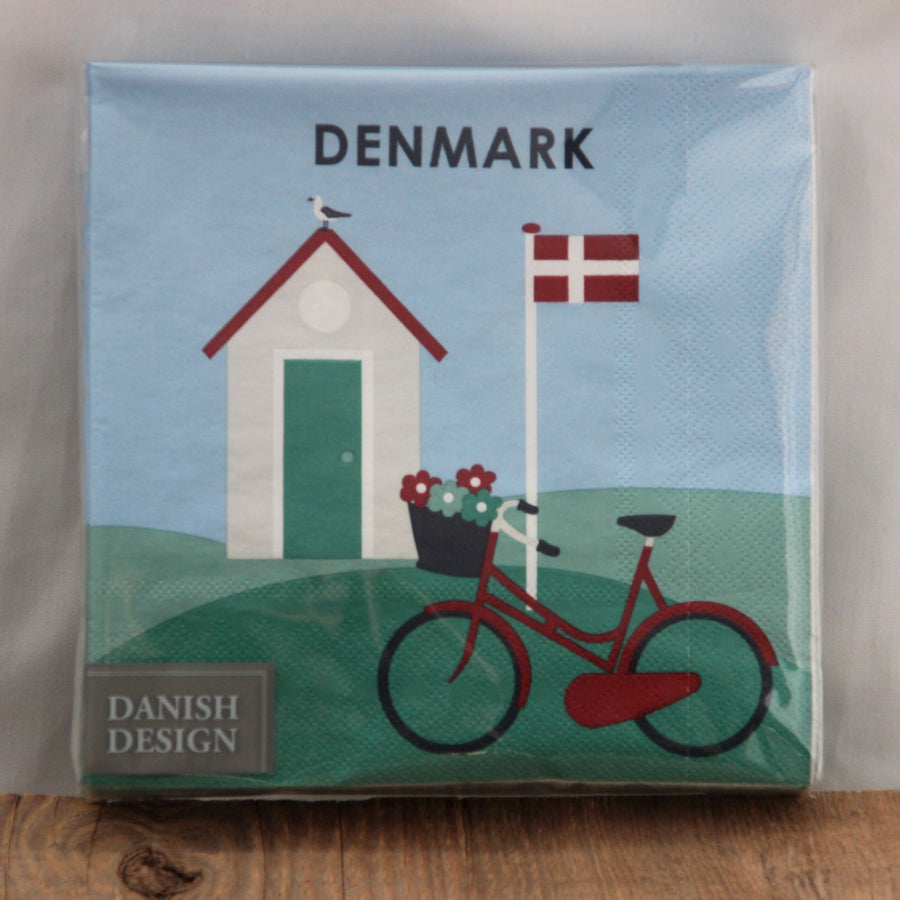Dänemark Servietten Fahrrad
